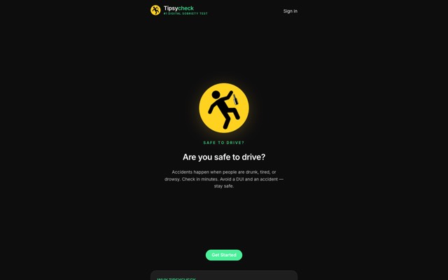 TipsyCheck website